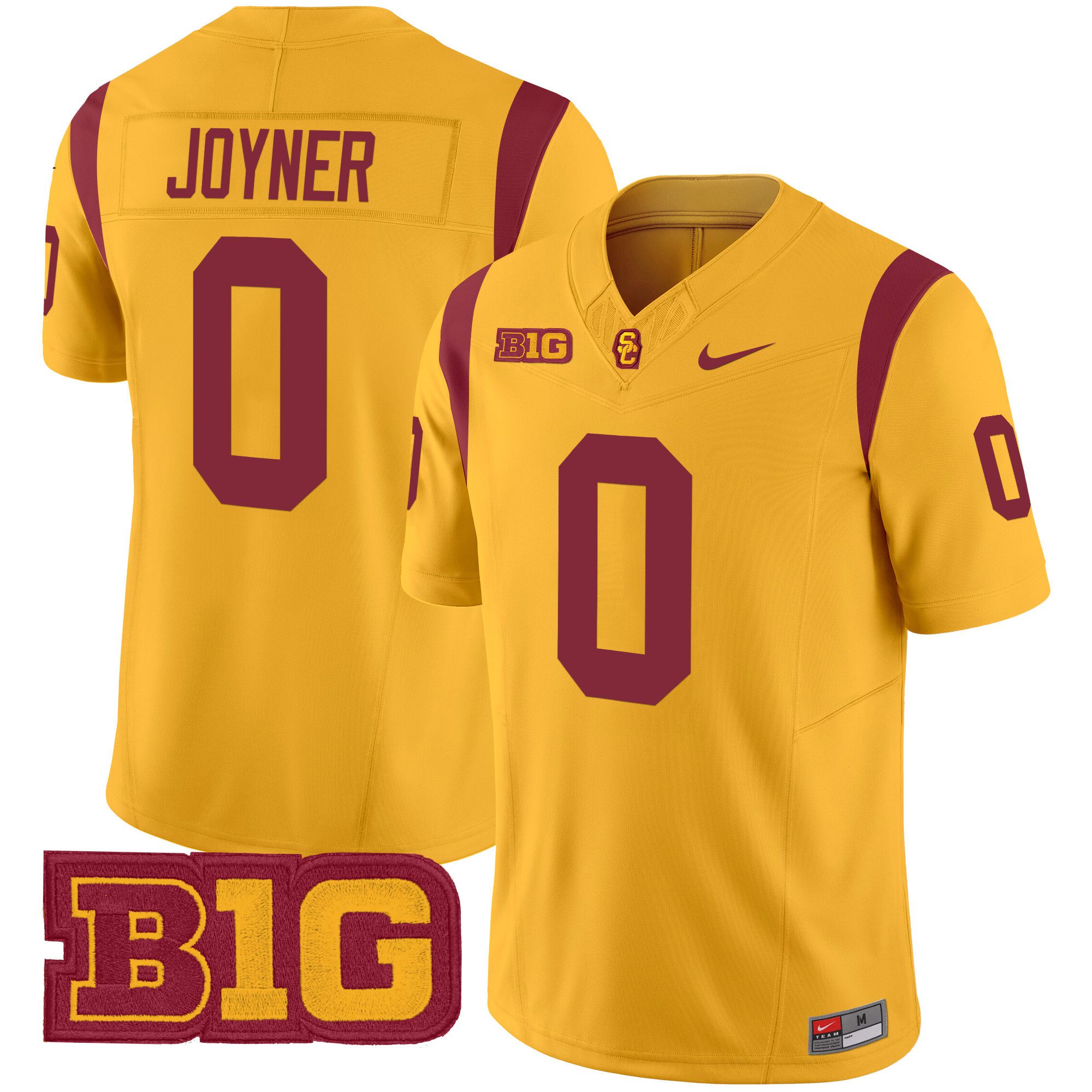 Men USC Trojans #0 Joyner Yellow Nike 2024 Vapor Limited NCAA Jersey->ncaa teams->NCAA Jersey